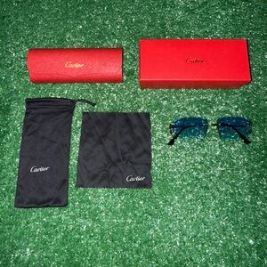 Cartier Men's Sunglasses in Blue